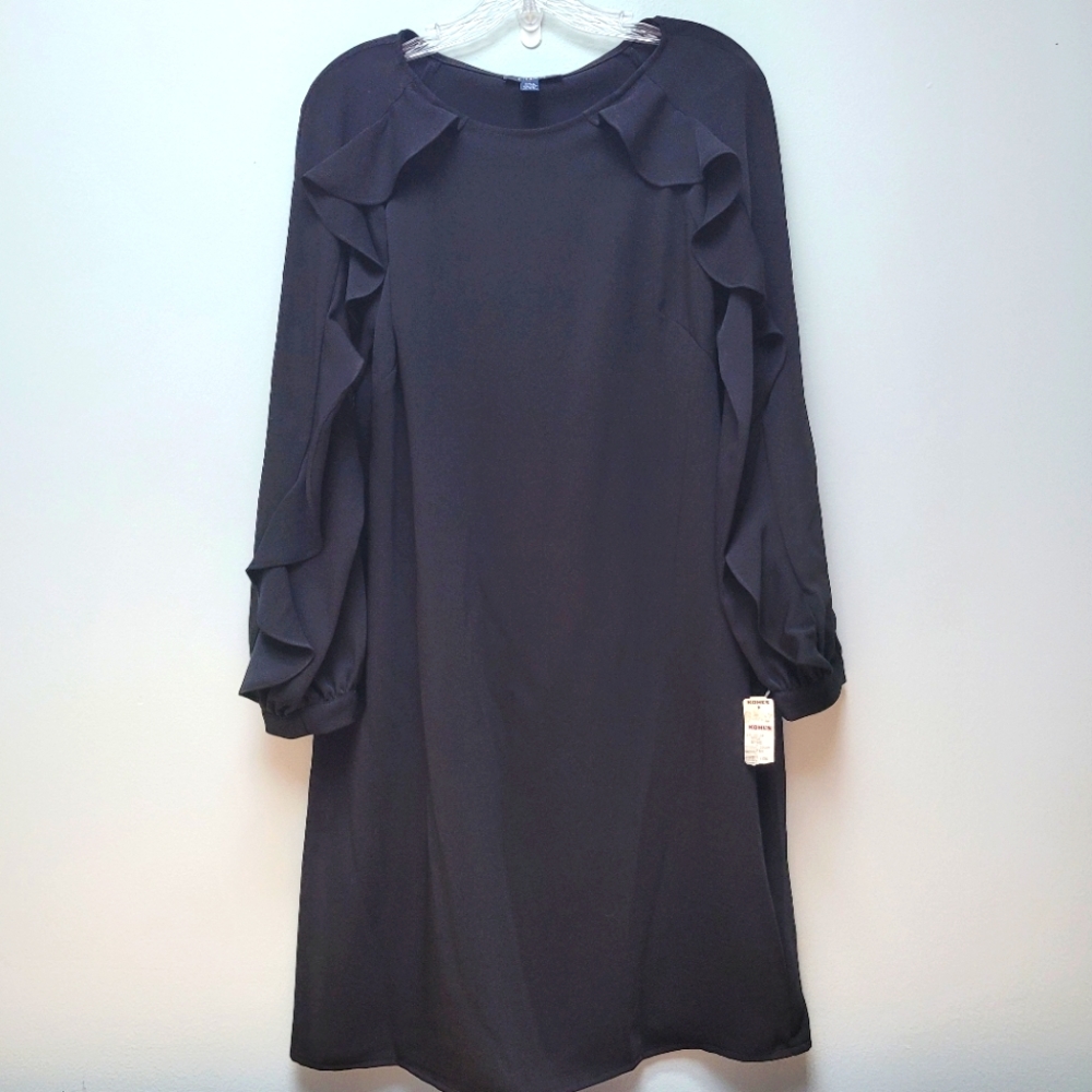 CHAPS | Black Long Sleeve Dress, Sz 6